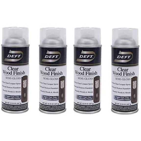 Deft Interior Clear Wood Finish Semi-Gloss Spray - Finish - 12.25-Ounce