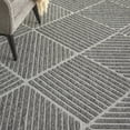 thumbnail image 6 of Nourison Palamos Indoor/outdoor Geometric Contemporary Dark Grey Area Rug, 6 of 9