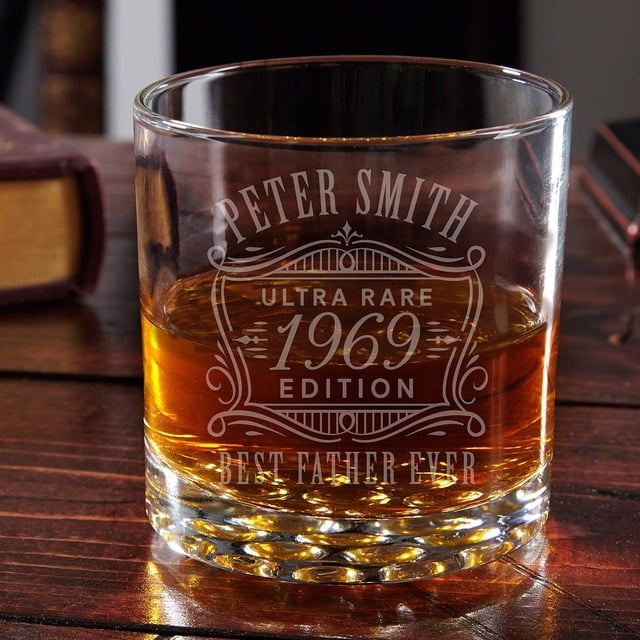 HomeWetBar Ultra Rare Edition Engraved Buckman Whiskey Glass