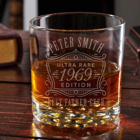HomeWetBar Ultra Rare Edition Engraved Buckman Whiskey Glass
