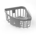 thumbnail image 3 of Transemion Practical bathroom storage Plastic Bathroom Kitchen Storage Rack Organizer Shower Shelf bathroom storage suction shelf Grey 1Set, 3 of 6