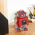 thumbnail image 3 of Jouet Robot à Remonter, Robot Décoratif de Bureau Fait Main, Jouet de Tambourage à Remonter, Jouet de Dessin Animé Vintage, Jouet Robot à Remonter Intéressant en Fer pour Café Bar Restaurant (Rouge), 3 of 9