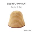 thumbnail image 2 of Sombrero de cubo para mujer, gorro de punto de lana a la moda, gorro de ganchillo cálido, gorra de pescador al aire libre, sombrero de bombín Vintage, 2 of 5