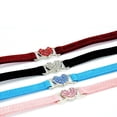 thumbnail image 2 of Adjustable Red Cat Collar with Rhinestone Heart Design for Daily Wear and Special Occasions, 2 of 9