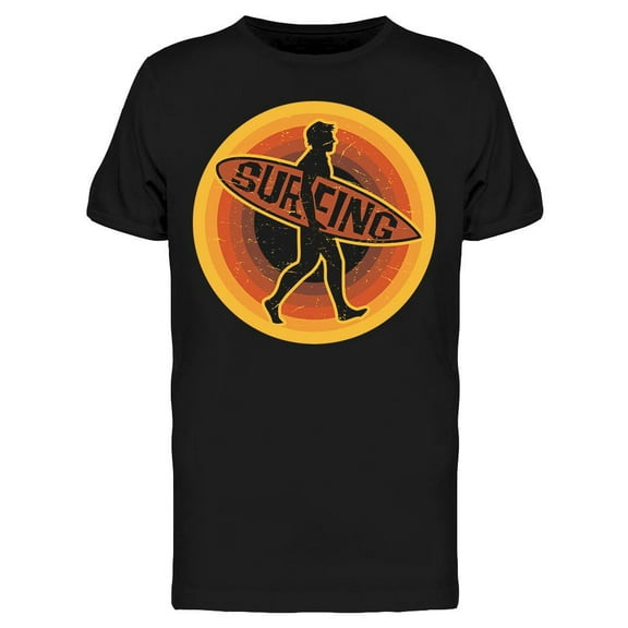 Surfer Man T-Shirt Men -Image by Shutterstock, Male Medium