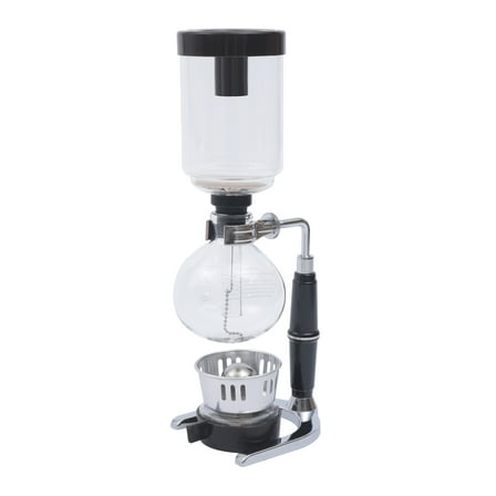 3 Cup Siphon Coffee Maker with Wooden Handle syphon coffee brewer coffee siphon Vacuum Brewer Pot Glass Drip Coffee Maker Set