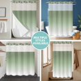 thumbnail image 5 of No Hook Shower Curtain with Snap in Liner, Spring Gradient Simplistic Waterproof Bath Curtain Double Layers with See Through Top Window, Simple Sage Green White Ombre Hotel Shower Curtains 48x72in, 5 of 9