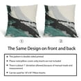 thumbnail image 6 of Teal and Gray Pillow Covers 20x20 Inch Set of 2 Boho Black and Beige Throw Pillow Covers Modern Art Outdoor Cotton Linen Square Pillowscase Cushion Covers for Sofa Couch Bedroom Living Room Decoration, 6 of 6