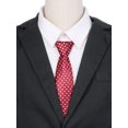 thumbnail image 5 of CORBATA CORTA ELÁSTICA PREATADA UNISEX INSPIRAR CHIC CON PATRÓN COLORIDO Y LINDO PARA UNIFORMES ESCOLARES, PUNTOS BLANCOS SOBRE BURDEOS, TALLA ÚNICA, 5 of 5