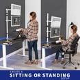 thumbnail image 5 of VIVO White Dual Monitor Mount Extra Tall Adjustable Stand, Fits 2 Screens to 27", 5 of 9