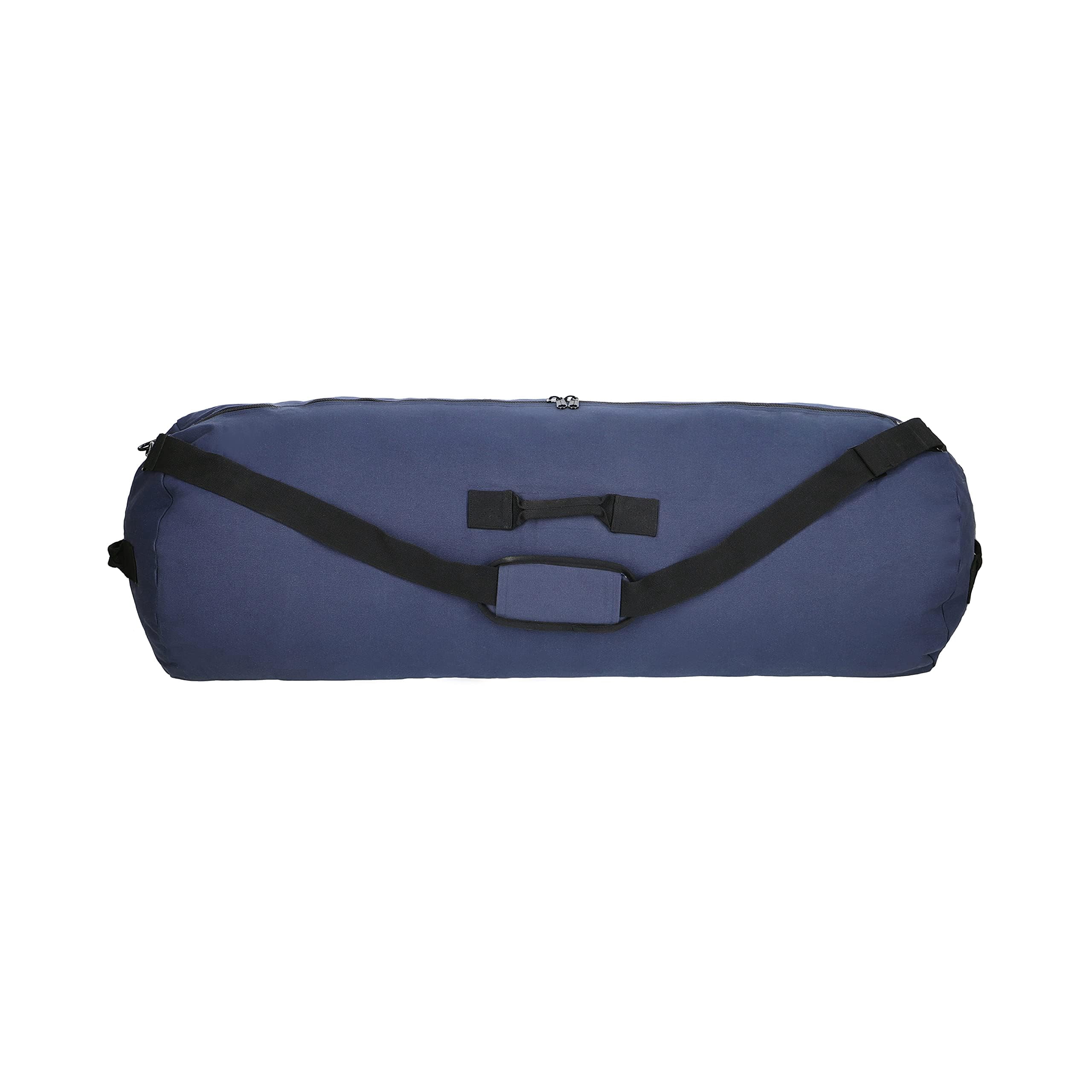 WHITEDUCK HOPLITE Heavy Duty Military Canvas Duffel Bag, Military & Army Cargo Style, Foldable Tactical Outdoor Bag Duffle bag- Outdoors, Travel, Storage (Blue, Medium 21" x 36")