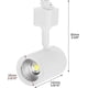 thumbnail image 5 of 6 Pack LED Track Lighting Heads, 3000K Warm White H-Type Spotlight for Art Exhibition & Task Lighting, 5 of 5