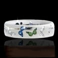 thumbnail image 6 of AYYUFE Shiny Women Ring Butterfly Pattern Stainless Exquisite Mixed Color Lady Finger Ring for Wedding, 6 of 8