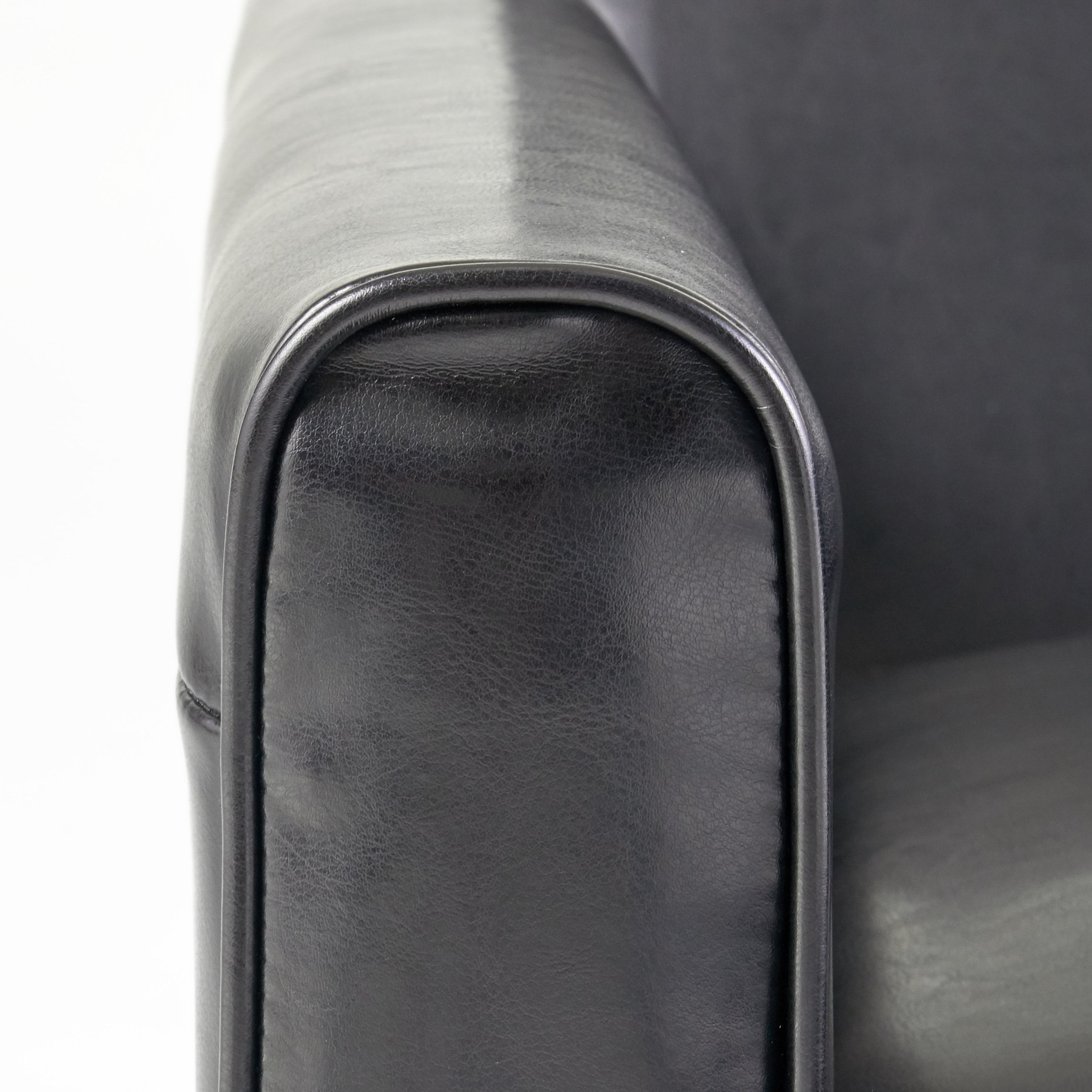 GDF Studio Paris Bonded Leather Recliner Club Chair, Black