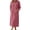 Hot Pink1, variant on Jamicy Zipper Pajama Robes for Women Winter Leisure Long Sleeve Lightweight House Coats with Pockets Zip Up Bathrobe Loungewear
