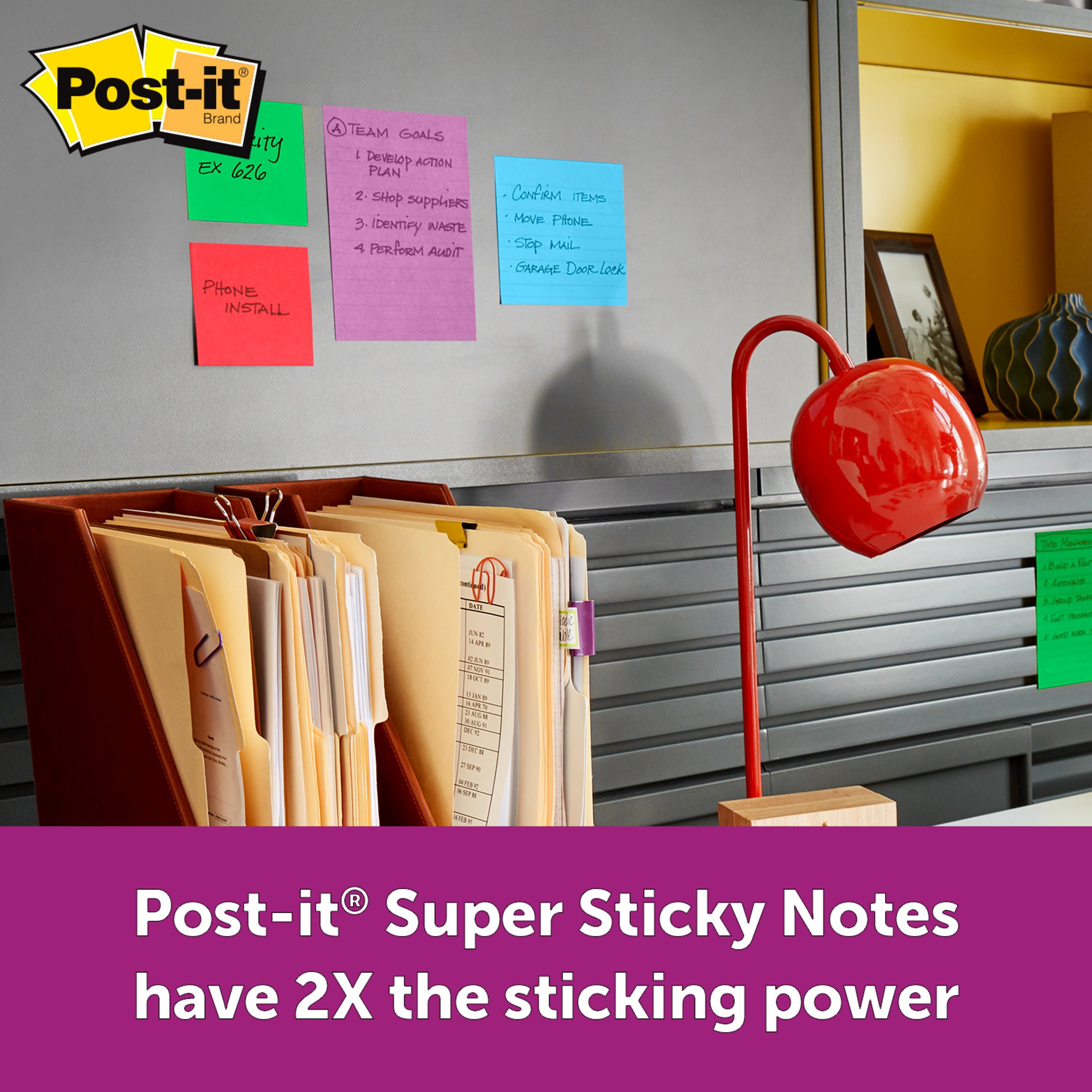 Post-it Super Sticky Notes, 3" x 3", Marrakesh Collection, 24 Pads