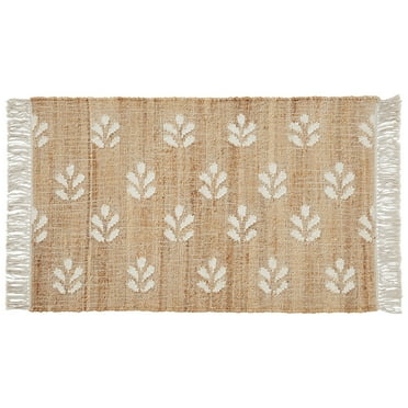 Better Homes & Gardens Floral Jute 2' x 3' Accent Rug