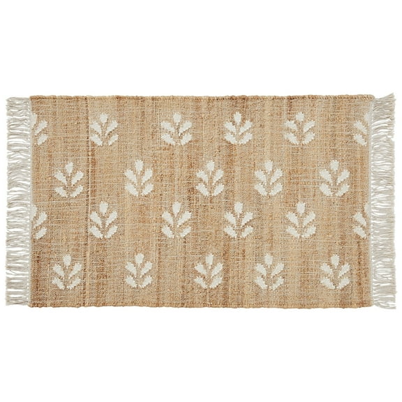 Better Homes & Gardens Floral Jute 2' x 3' Accent Rug