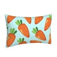 thumbnail image 2 of Junzan Cartoon Carrot Pillow Cases Standard Size, With Envelope Closure Bed Pillow Cases,16"X24" Inches, 2 of 9