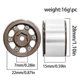 thumbnail image 2 of 4Pcs Metal 1.0In Beadlock Wheel Rim Wheel Hub for 1/18 1/24 RC Crawler Car Axial, 2 of 5