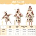thumbnail image 4 of FORMRS Wearable Blanket Hoodie with Sleeves for Kids Cozy Flannel Sweatshirt, Strawberry Cake, 4 of 7