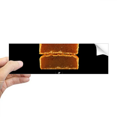 thumbnail image 1 of Pineapple Moon Cake Mid-Autumn Festival Rectangle Bumper Sticker Notebook Window Decal, 1 of 1