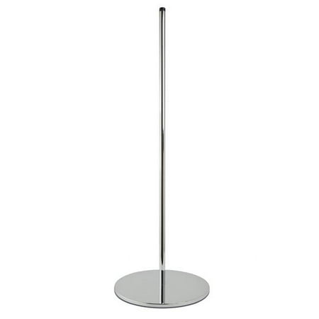 Econoco BASERD7 Round Weighted Base with 0.875 in. Dia. Upright - Chrome