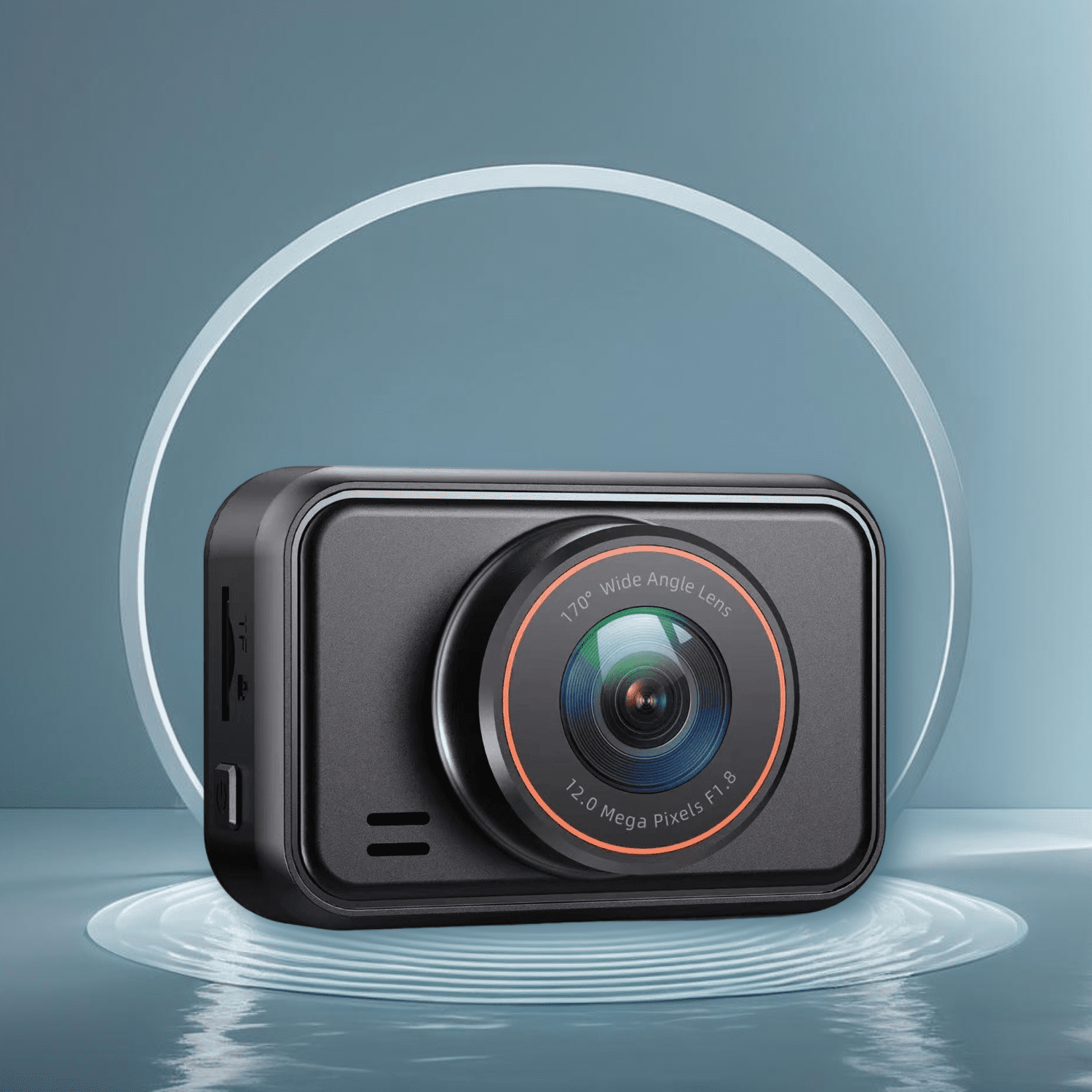 Dash Cam, Dash Cam Front and Rear, Ecomoment 2560P Mini Car Camera, 2 inch IPS Screen, WDR Night Vision, G-Sensor, 32GB Card, Support 256GB Max, Black