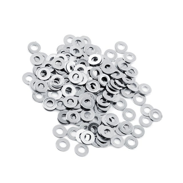 100 Uds. Arandelas Planas Métricas De Acero Inoxidable 304 M3/M4/M5/M6/M8/M10, Arandelas Planas De Alta Dureza Sin Arandelas De Distorsión