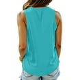 thumbnail image 4 of MOSHU Tank Tops for Women Flowy Deep V Neck Women Shirts Loose Fit Summer Sleeveless Tops, 4 of 9