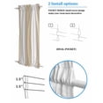 thumbnail image 2 of Beige White Ombre Blackout Door Curtains for French, Glass,Front, Back, Patio Door, Country Minimalist Abstract Gradient Thermal Insulated Rod Pocket Window Curtain Drapes With Tiebacks 25"x40", 2 of 5