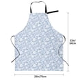 thumbnail image 5 of Bingfone Gray White Floral Apron Gifts For Men, Women Professional Grade Chef Apron for Kitchen,BBQ & Grill, 5 of 8