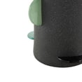thumbnail image 4 of DecMode 16" Textured Black Ceramic Vase with Multicolor Half-Moon Accents, 4 of 9