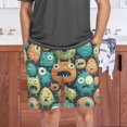 thumbnail image 7 of GZHJMY Sleep Short for Men, Pajama Pants with Side Pockets Elastic Waistband Drawstring, Christmas New Year Birthday Gifts, XX-Large - Cute Little Monster, 7 of 7