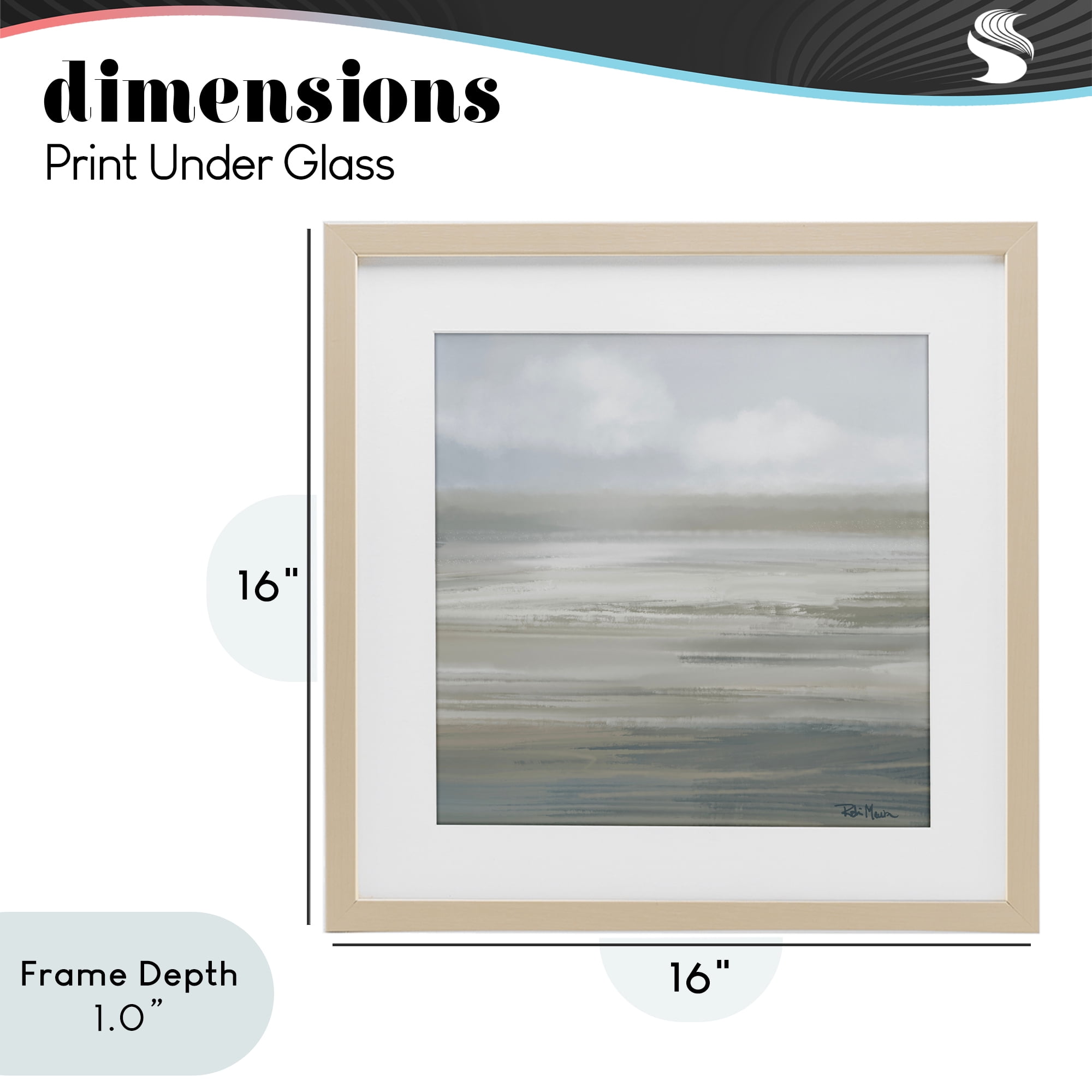 Stupell Industries Mid Afternoon Landscape Birch Framed Print Under Glass, design by Robin Maria