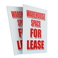 thumbnail image 4 of A-frame Sidewalk Warehouse Space For Lease 24" x 36" Double Sided A-Frame Sidewalk Sign, Includes 2 Plastic Inserts | Foldable Portable White Signicade Sandwich Board Signs, 4 of 5