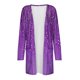 thumbnail image 4 of Mujeres de Manga Larga Tops de Impresión Casual Blusa de Bolsillo Cardigan Algodón Poliéster, Moda Señoras Top para el Uso Diario Y Casual de Primavera, 4 of 9