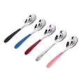thumbnail image 3 of Stainless Steel Soup Spoons, Elegant Appearance Easily Clean Not Bending Corrosion Resistance Coffee Spoon  For Party For Home For Restaurant, 3 of 8