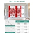 thumbnail image 6 of Eucalyptus Red Tie Up Curtains for Windows 45 Inch Length Balloon Curtains Kitchen Adjustable Balloon Window Shade Stripe Bottle Flower Cactus Retro Plant Tie Up Bathroom Curtain Window 52"x45", 6 of 6