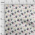 thumbnail image 2 of oneOone Silk Tabby White Fabric Owl Craft Projects Decor Fabric Printed By The Yard 42 Inch Wide-aB, 2 of 5