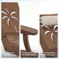 thumbnail image 4 of YIKEMA HDPE Outdoor Pool Chaise Lounge with Armrests - Set of 2, TEAK, 4 of 8