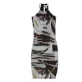 thumbnail image 1 of Vestido ajustado estampado bar III para mujer negro XX-Small, 1 of 2