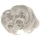 thumbnail image 1 of Extensiones de cabello sintético con cola de caballo para mujer, con moño, elástico y ondulado (gris), 1 of 8