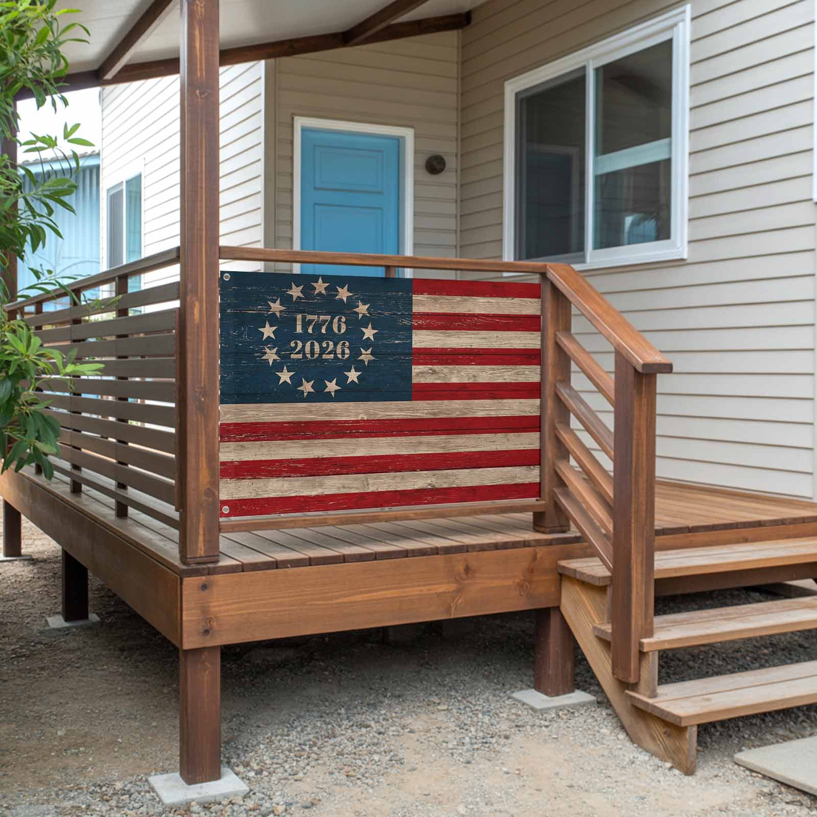 4th of July Flags for Outside 3x5 ft Patriotic Stars Anniversary Outdoor Flags Double Sided Grommets House Banner USA Flag Patio Yard Flag for Outdoor Party Porch Independence Day Decor