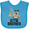 thumbnail image 3 of Inktastic Little Brother Construction Truck Boys Boys Baby Bib, 3 of 4