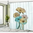 thumbnail image 4 of Ambesonne Gerber Daisy Shower Curtain, Spring Print Flowers, 69"Wx70"L, Dark Mustard, 4 of 4
