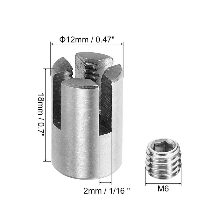 Sourcing Map M5 Wire Rope Accessory Set For 3/16" Dia Wire Rope, 12Pcs Wire Rope Cable Clip Clamp, 6Pcs Thimble Rigging, 6Pcs Aluminum Crimping Loop
