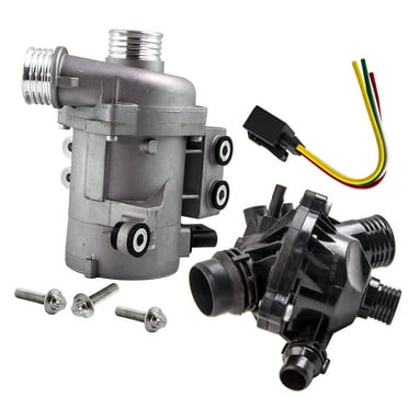 Maxpeedingrods Electric Engine Water Pump w/ Bolts   Thermostat For BMW X3 X5 328i 128i 528i Fits select: 2008 BMW 328 I SULEV, 2006 BMW 325 I AUTOMATIC