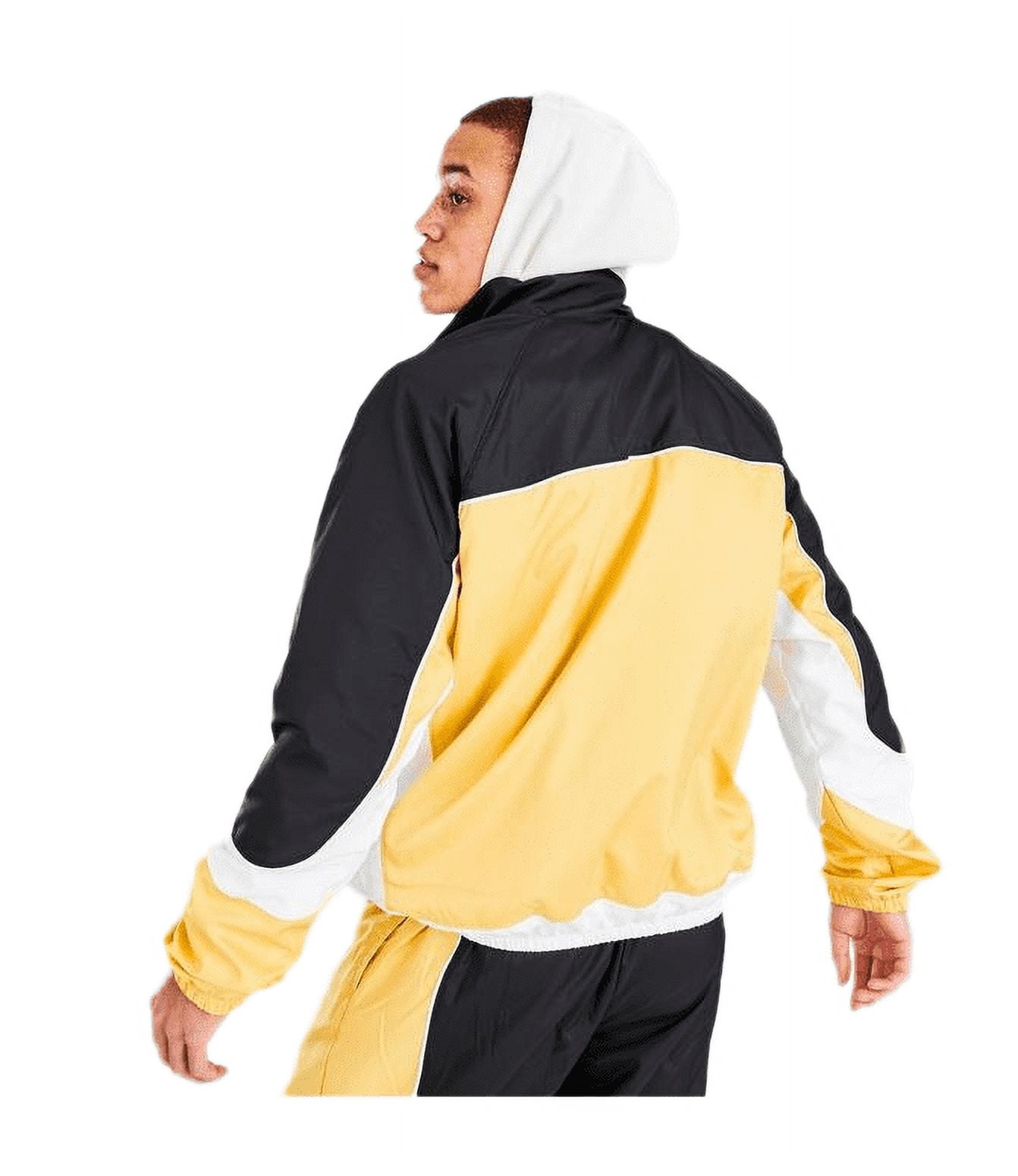 nike jacket black and gold