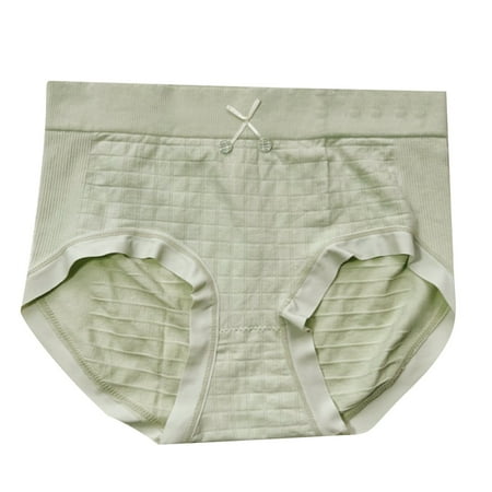 Kmdttou Seamless Underwear for Women Sexy Lace High Cut Panties Comfort Bikini Panty Stretch Underpants Breathable Ladies Briefs (Available in Plus Size) Green-Free Size